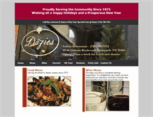 Tablet Screenshot of daziesrestaurant.com